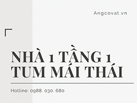 Mách bạn những ý tưởng thiết kế nhà 1 tầng 1 tum mái thái đẹp nhất